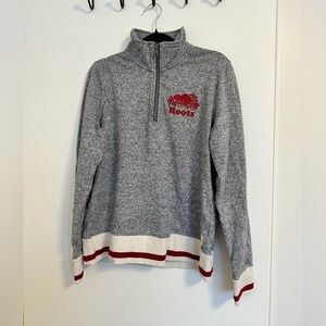 Roots Gray Half-Zip Women's Sweater